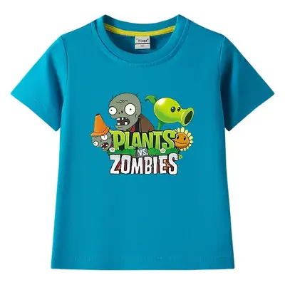Plants vs Zombies Kids T-Shirt Yellow Short Sleeve