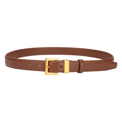 Black Pin Buckle Women's Belt Pure Cowhide All-match