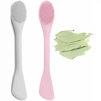 Double-Headed Silicone Mask Brush Purple