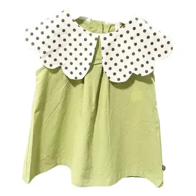 Girls Polka Dot Sleeveless Vest Dress Summer