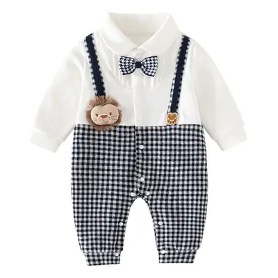 Baby Plaid Shorts & White Top Set for Newborn