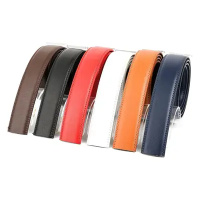 Men's Two-Layer Leather Belt Click Buckle Automatic