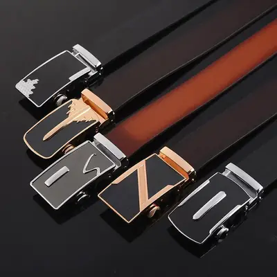Men's Vintage Imitation Buckle Belt with Microfiber Strap