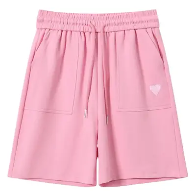 Women's Pink Loose Waist Shorts 2025 Summer