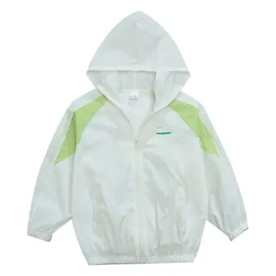 Girls Sun Protection Jacket White Purple Ice Silk Loose Casual