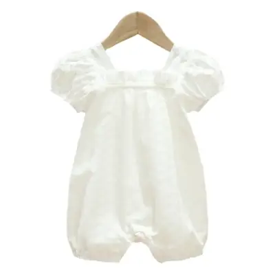 Baby Princess Hakka Climbing Suit White Fat Suit Summer