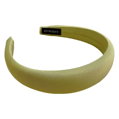 Red Satin Hairband for Women Spring Summer High Cranial Top Wide Edge Sponge Headband