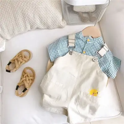 Boys Summer Overlooked Shirt & Overalls Set
