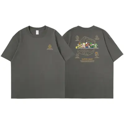 Women Cotton Short Sleeve T-Shirt 2023 Cartoon Print