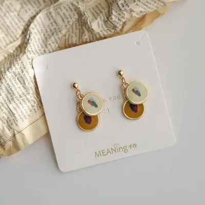 Anti-allergic Oil Painting Earrings for Women 2022