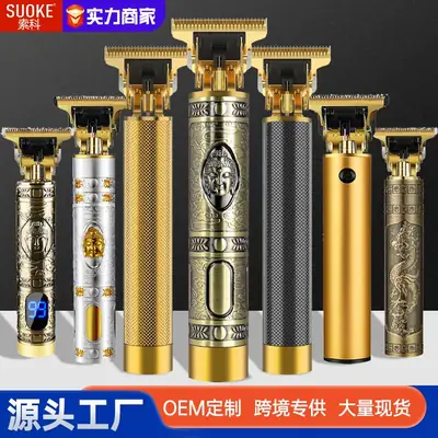 Electric Hair Clipper with 4 Blades & Lubricating Oil