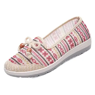 Women's Printed Mesh Slip-On Shoes Non-Slip Soft Bottom
