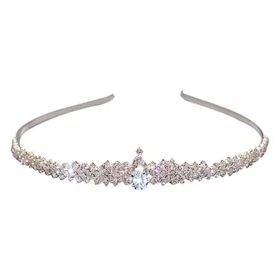 European & American Multi-Layer Pearl Hairband with Rhinestones