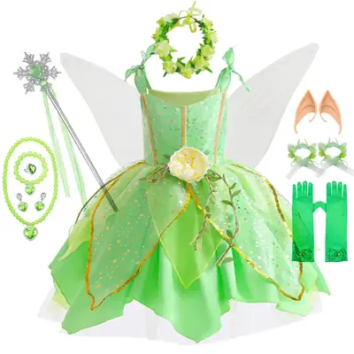 Children's Dress White Lacy 3-7 & 8-14 Yrs