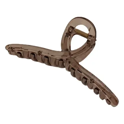 Warm Tea Cross Hair Clip Women Large Shark Plate Clip