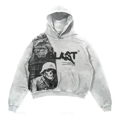 Gothic Print Hoodie for Men Skull Fashion Harajuku Y2K
