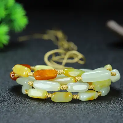 Xinjiang Hotan Jade Multi-Treasure Chain Necklace