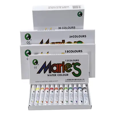 Marley Tubular Watercolor Paint Set Art Special 12 Color 18 Color 24 Color 36 Color Horsepower Mary Artist Grade