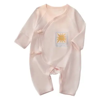 Newborn Baby Jumpsuit Light Blue Modal Summer