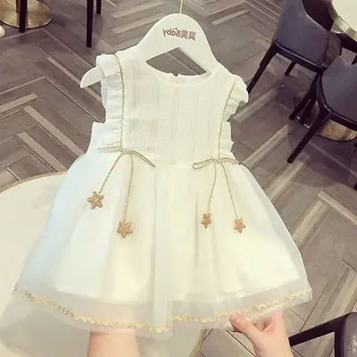 Baby Gauze Skirt 2023 Summer Dress for Girls