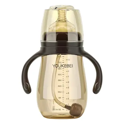 Youkebei baby bottle for more than 6 months anti-flatulence baby bottle for 1-2-3 years old weaning artifact fall-resistant brand