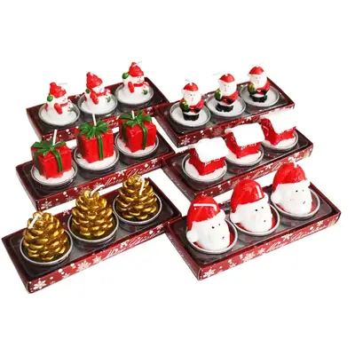 Christmas Santa Candle Set 59g Decorative Gift