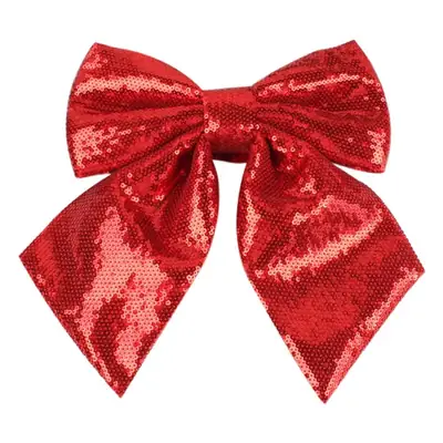 Red Sequins Bow Tie 51g Crystal Decor