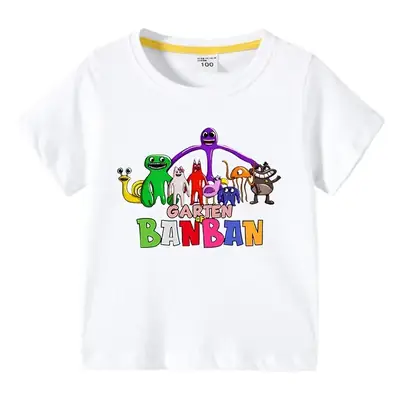 Korean Style Baby T-Shirt White 100 Cotton Summer Boys Girls