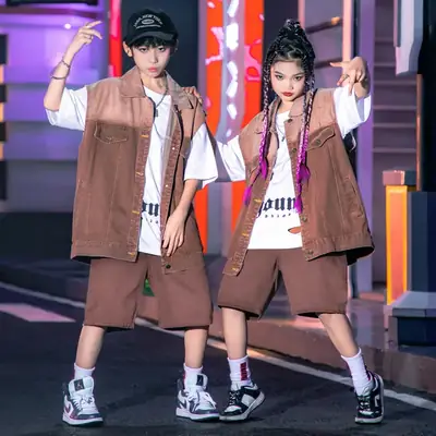 Hip-hop Boys Fashioned Cowboy Suit Summer Wear