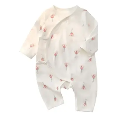 Newborn Long Sleeve Butterfly Pajamas White