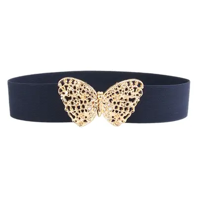 Butterfly Belt for Women Black Elastic Waist Cover