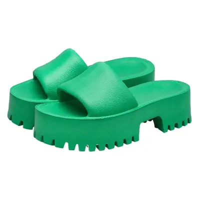 Green Thick EVA Slippers for Women Large