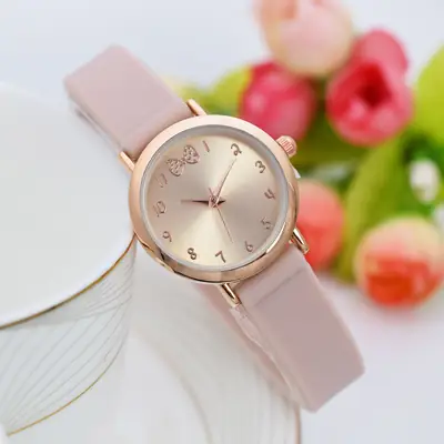 Women's Pink Diamond Watch with Rose Gold Dial