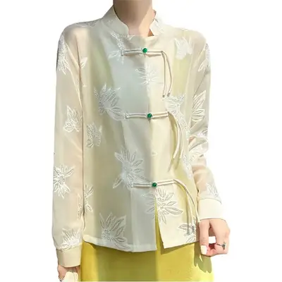 Women's Summer Chinese Style Sun-Protective Long-Sleeve Shirt