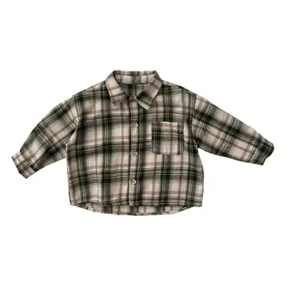 Children's Plaid Western Shirt Spring Autumn New Baby