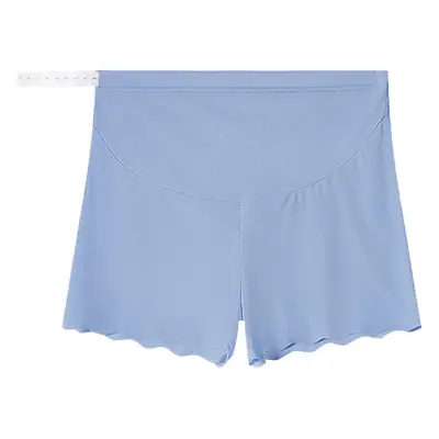 Maternity Safety Shorts for Summer, Thin Style, Ice Silk, High-Waisted, Anti-Exposure, Loose Fit, Plus Size, Summer Wear