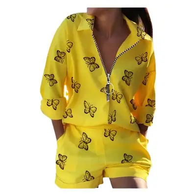 2024 Women Printed Zipper Suit White Peacock Design
