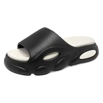 Women's Black Slip-On Sandals Lightweight Outdoor Comfort