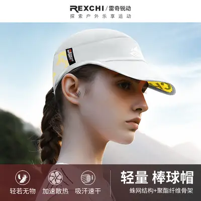 Lightweight Baseball Cap for Men Women Black Red