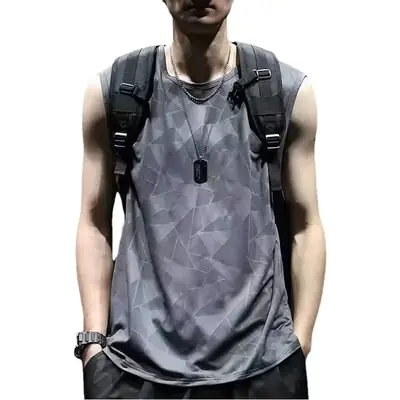 Men's Lazy Ice Silk Round Neck Sweatshirt Black
