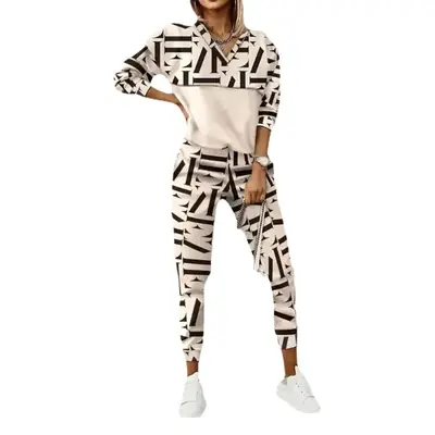 2025 Printed Long Sleeve Slim Fit Suit Black White
