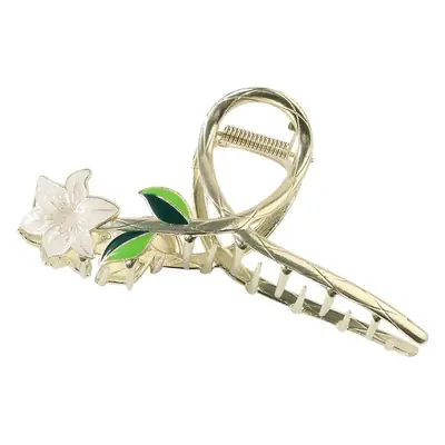 Korean Tulip Hair Clip Set Gold Alloy Women's Hair Accessories
