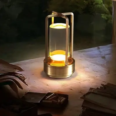 Touch Control Stainless Steel Table Lamp 1000 Lumens