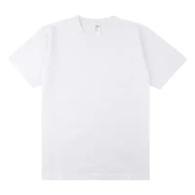 Men Women White Cotton T-Shirt 270g Xinjiang Crewneck