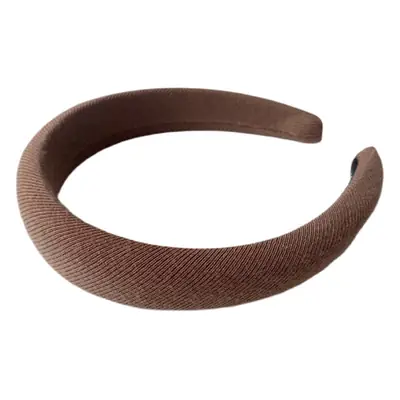 Winter High Cranial Top Sponge Hair Hoop Brown