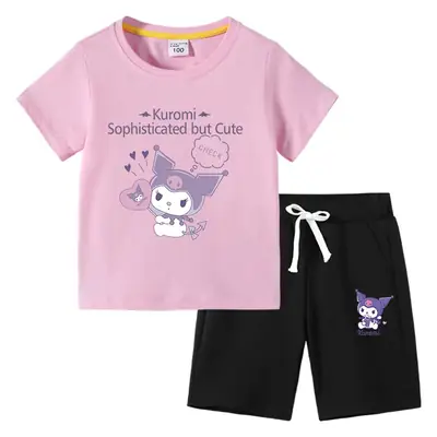 2023 Kurumi Graphic Cotton 2-Piece Summer Suit for Kids