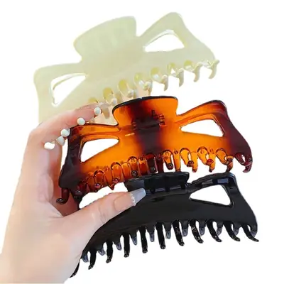 Oversized Shark Clip for Thick Hair Back Head Hairpin Grab