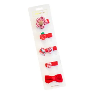 Korean Children's Flower Hairpins Set of 5