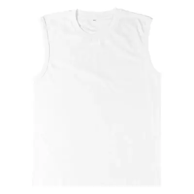 Men Sleeveless Cotton Vest 230g Black White Brown