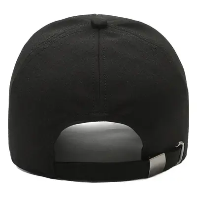 Men's Black Baseball Cap with Logo Long Casue